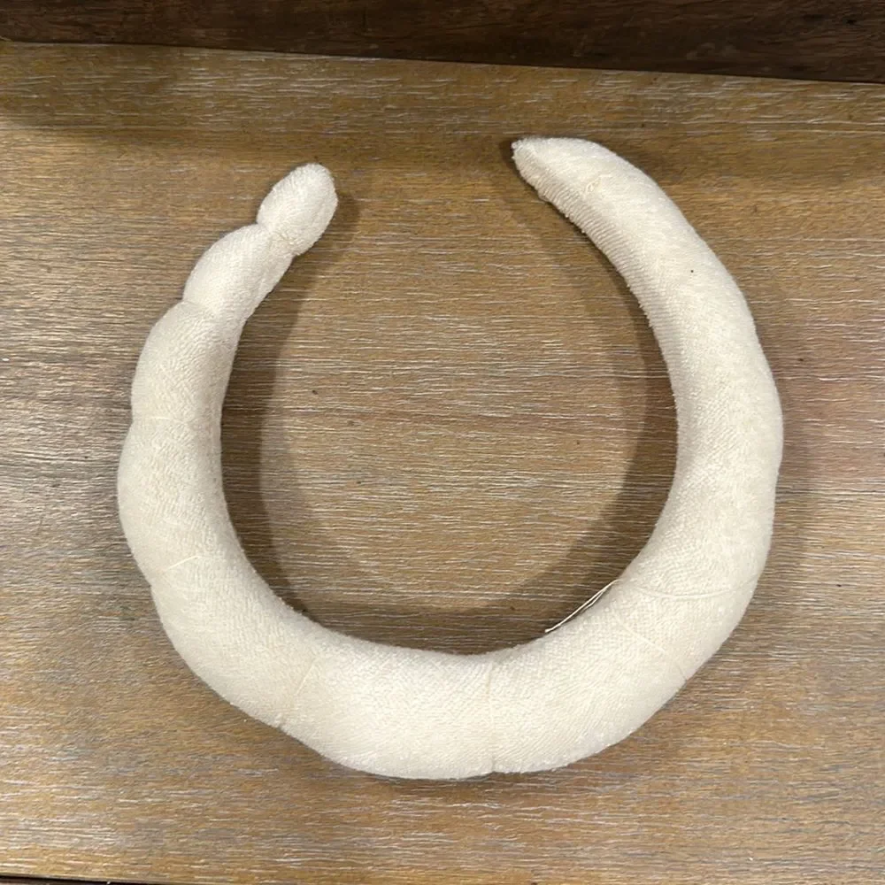 Anthropologie Terry Headband Sable Ivory